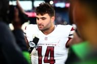 Sam Howell at Washington Commanders v New England Patriots